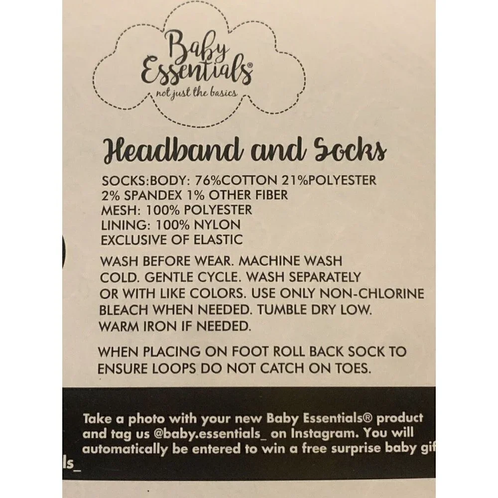 Baby Essentials size headband sparkle